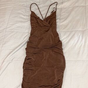 Brown Midi Dress Windsor